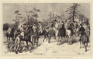 A Meet of the Quorn Hounds at Brooksby, near Melton, Leicestershire (engraving) 作者 英语学校