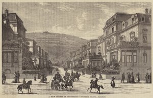 A New Street in Stuttgart (engraving) 作者 英语学校