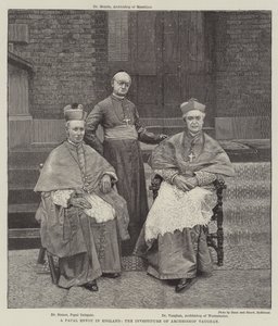 教皇在英国的特使，沃恩大主教的授职仪式（版画） 作者 英语学校