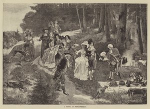 枫丹白露野餐（版画） 作者 英语学校