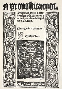 由Jasper Laet撰写的Prognostication（1485-1532），由R. Bankes，1524年出版 作者 英语学校