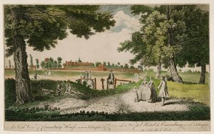 在伊斯灵顿附近的Canonbury House南视图 作者 英语学校