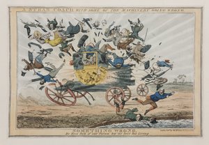 一些机械出错的蒸汽教练，1825年 作者 英语学校