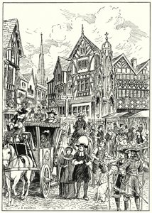 斯图亚特街景（石版画 作者 英语学校