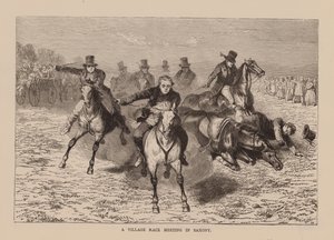 萨克森的乡村赛马会（雕刻） 作者 英语学校