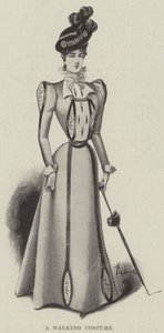 步行服装（石版画） 作者 英语学校