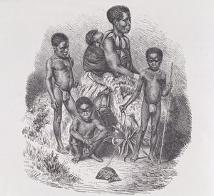 祖鲁家族，来自“人类的历史”，第1卷，由Friedrich Ratzel教授，1896年 作者 英语学校