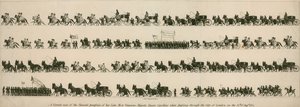 1821年8月14日经过伦敦金融城时，正确观察了她最晚的最优雅的卡罗琳女王陛下的葬礼游行 作者 英语学校