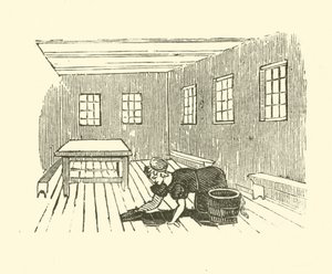 擦地板的女仆（木刻版） 作者 英语学校