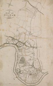 1813年伦敦富勒姆地图