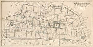 罗马伦敦模型的地图，展示在All-Hallows-by-the-Tower的Undercroft