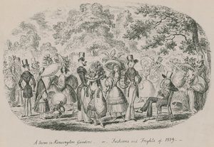 肯辛顿花园或1829年的时尚和恐怖场景 作者 英语学校
