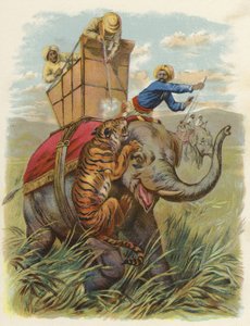 印度的老虎馄饨（chromolitho） 作者 英语学校