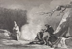一个奸诈的印第安人，来自“历史肖像画廊”，出版于1880年 作者 英语学校