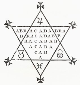 Abracadabra，来自The Ingoldsby Legends或Mirth and Marvels，作者Thomas Ingoldsby，于1865年出版 作者 英语学校