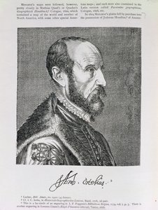 亚伯拉罕·奥特利乌斯（1527-98）插图来自“美国叙事与批评史”第四卷，1886年 作者 英语学校