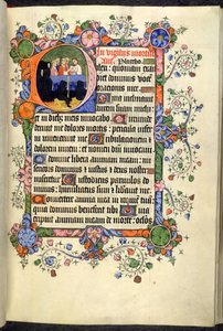 Add.42131 f.46r, Vigils of the Dead (Office of the Dead), with Gothic quadrata, from the Bedford Hours and Psalter 作者 英语学校
