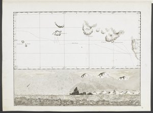 添加 MS 15500 f.13 库克船长乘坐 "决议号 "穿越太平洋和南大洋航行期间拍摄的 22 幅海图、海岬景观等。 作者 英语学校