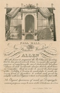 广告为Allens新家具仓库，61 Pall Mall，伦敦 作者 英语学校