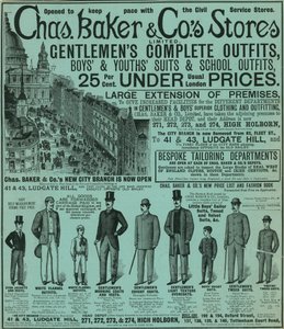 Chas Baker＆Cos商店的广告 作者 英语学校
