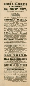 广告为Fergusons Grand and Oriental Promenade and Exhibition，32 New Cut，Lambeth，London 作者 英语学校