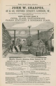 John W Sharpus广告，中国现代和经典设计，玻璃，陶器，parian雕像和波西米亚玻璃 作者 英语学校