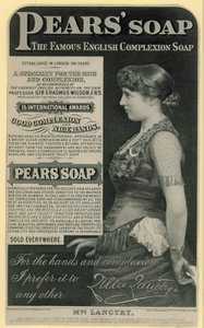 以女演员Lillie Langtry为主角的Pears Soap广告 作者 英语学校