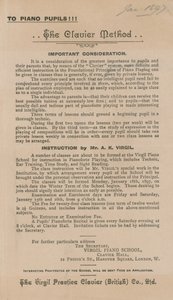 The Clavier的广告学习钢琴的方法 作者 英语学校