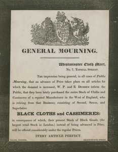 WP和E Dudden，Westminster Cloth Mart，7 Tothill Street的广告 作者 英语学校