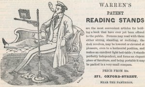 Warrens专利阅读架的广告 作者 英语学校