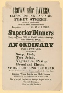 Crown Tavern，Cliffords Inn Passage，Fleet Street，London的广告 作者 英语学校
