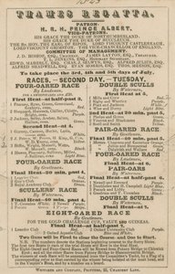 1843年泰晤士帆船赛的广告 作者 英语学校