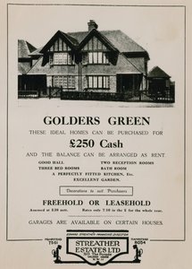 广告为Golders绿色房子的purhcase 作者 英语学校
