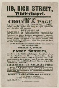 Crouch and Page，116 High Street，Whitechapel的广告 作者 英语学校