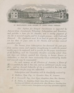 St Marylebone Alms Houses的广告 作者 英语学校