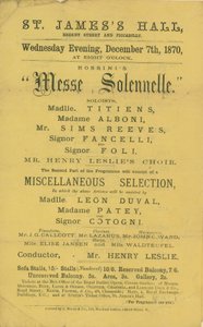 Rossinis Mass Solemn制作广告 作者 英语学校