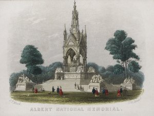 Albert Memorial, Kensington Gardens, London (coloured engraving) 作者 英语学校