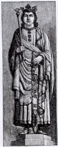 阿方索十世（1221-84）“智者”，卡斯蒂利亚之王，来自“中世纪和文艺复兴时期的科学与文学”的插图，由Paul Lacroix编写和雕刻，1878年 作者 英语学校