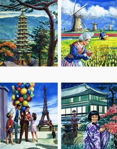各种建筑物 作者 英语学校