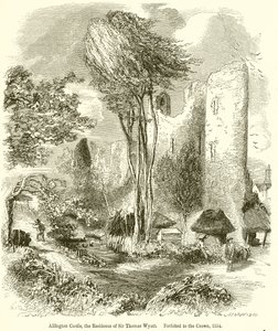 Allington Castle，Thomas Wyatt爵士的住所。 1554年没收皇冠 作者 英语学校