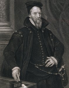 Ambrose Dudley（c.1528-90），来自&39;Lodge&39;s British Portraits&39;，1823年（雕刻）