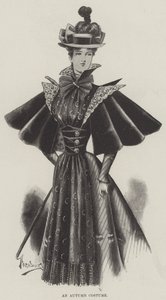 秋装（版画） 作者 英语学校
