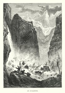 An Avalanche (engraving) 作者 英语学校