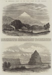新西兰西海岸的探险队（版画） 作者 英语学校