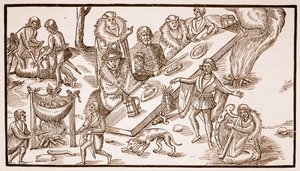 爱尔兰宴会，1581（棕褐色照片） 作者 英语学校