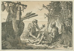 古希腊渔夫（石版画） 作者 英语学校
