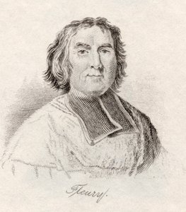 弗雷瑞斯主教Andre-Hercule de Fleury来自&39;Crabb&39;s Historical Dictionary&39;，1825年出版 作者 英语学校