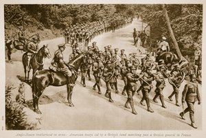 盎格鲁撒克逊人的兄弟情谊：1914年至1919年，一支英国乐队率领英国将军前往法国领导的美国军队 作者 英语学校