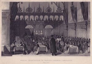 1842年5月在剑桥大学三一学院进行年度考试 作者 英语学校