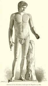 在Esquiline上发现的Belvedere的Antinous 作者 英语学校